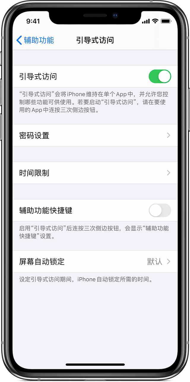 武江苹果手机维修分享如何在 iPhone 上退出引导式访问 